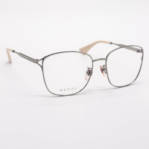 NEW GUCCI GG0819OA 003 WOMEN SILVER EYEGLASSES GUCCI